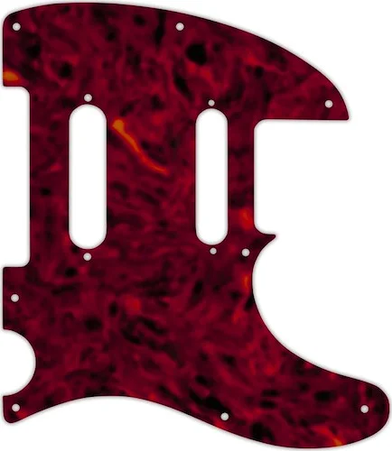 WD Custom Pickguard For Fender Deluxe Nashville Telecaster #05T Tortoise Shell Solid (Semi-Transpare