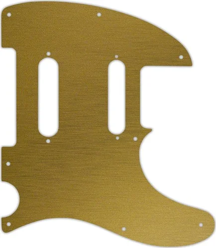 WD Custom Pickguard For Fender Deluxe Nashville Telecaster #14 Simulated Brushed Gold/Black PVC