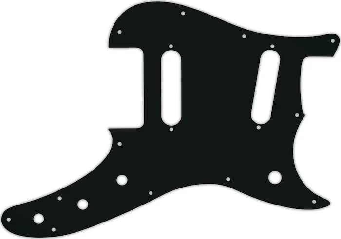 WD Custom Pickguard For Fender Duo-Sonic Offset SS #01A Black Acrylic
