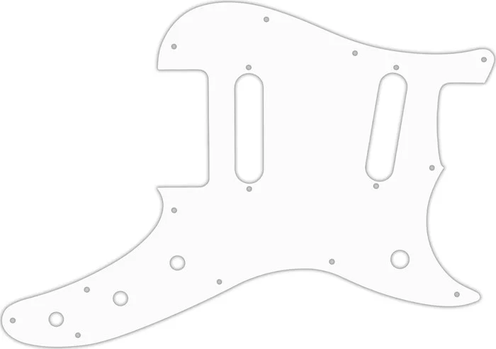 WD Custom Pickguard For Fender Duo-Sonic Offset SS #04 White/Black/White