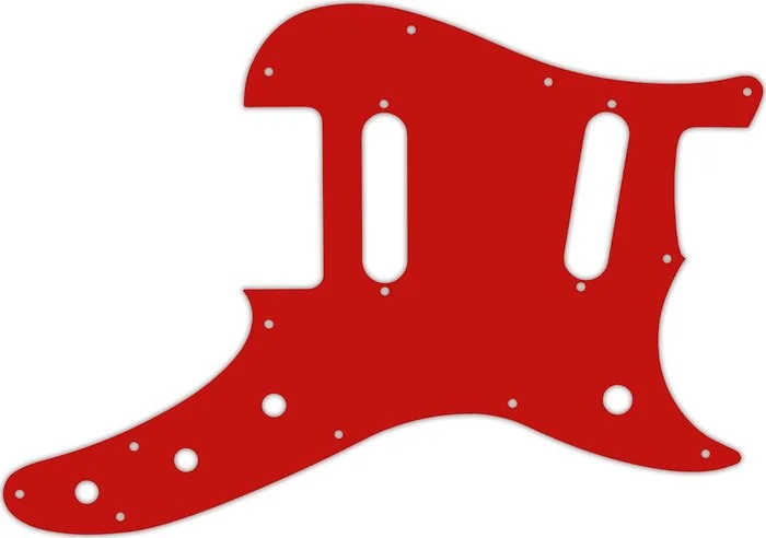 WD Custom Pickguard For Fender Duo-Sonic Offset SS #07S Red Solid