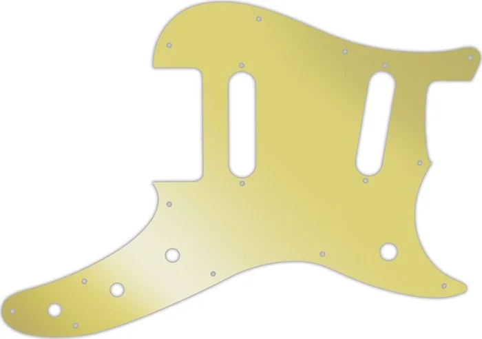 WD Custom Pickguard For Fender Duo-Sonic Offset SS #10GD Gold Mirror