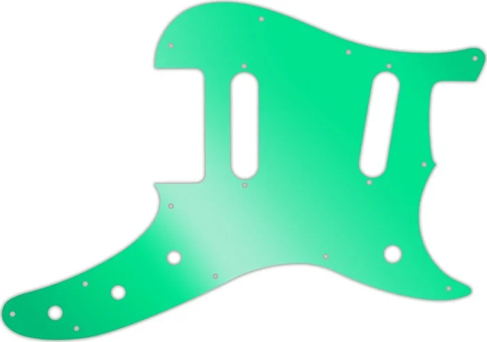 WD Custom Pickguard For Fender Duo-Sonic Offset SS #10GR Green Mirror