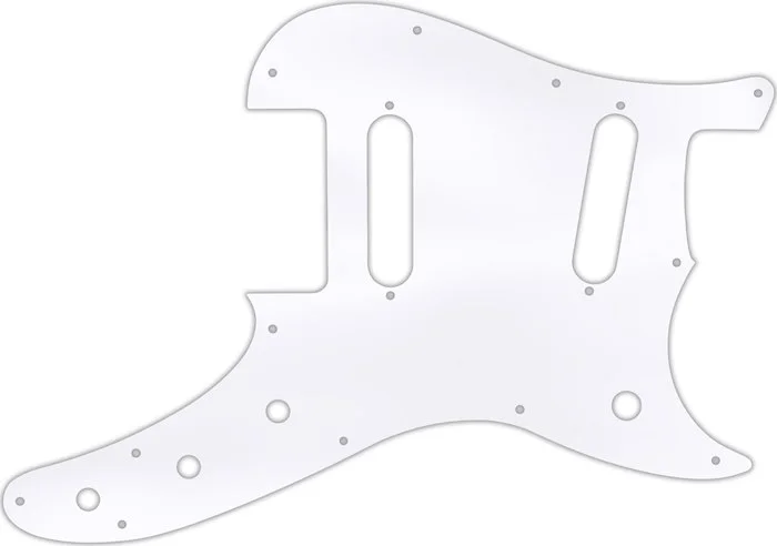 WD Custom Pickguard For Fender Duo-Sonic Offset SS #45 Clear Acrylic