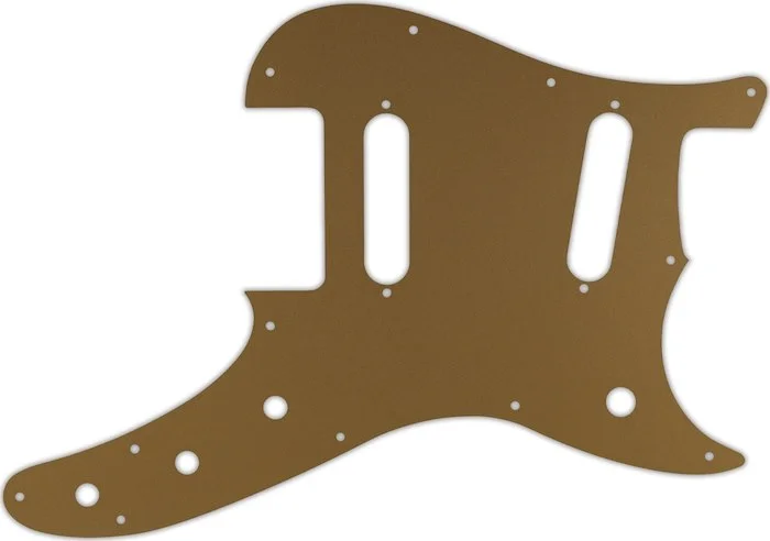 WD Custom Pickguard For Fender Duo-Sonic Offset SS #59 Gold/Clear/Gold