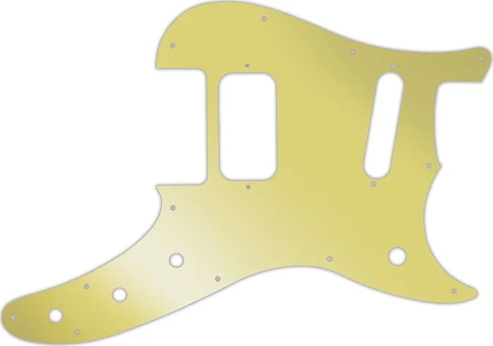 WD Custom Pickguard For Fender Duo-Sonic Offset HS #10GD Gold Mirror
