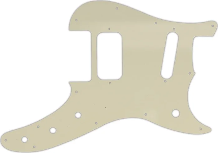 WD Custom Pickguard For Fender Duo-Sonic Offset HS #55T Parchment Thin