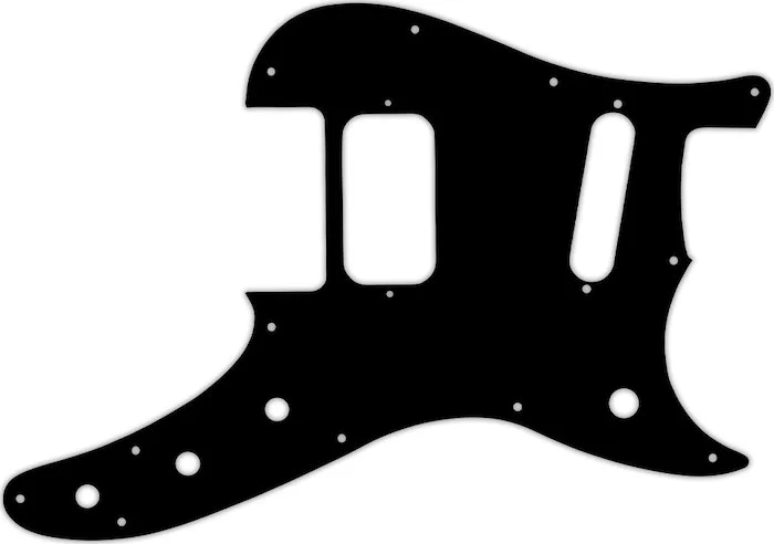WD Custom Pickguard For Fender Duo-Sonic Offset HS #03G Black/Green/Black