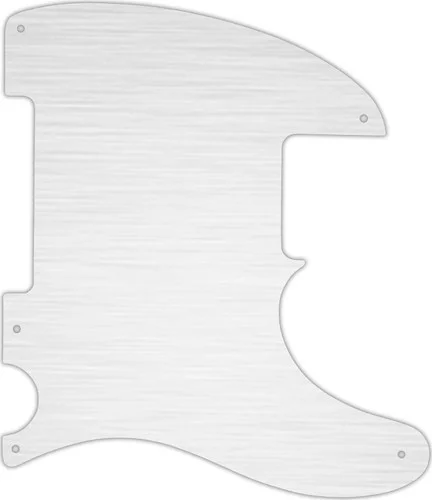 WD Custom Pickguard For Fender Esquire Or Telecaster #13 Simulated Brushed Silver/Black PVC