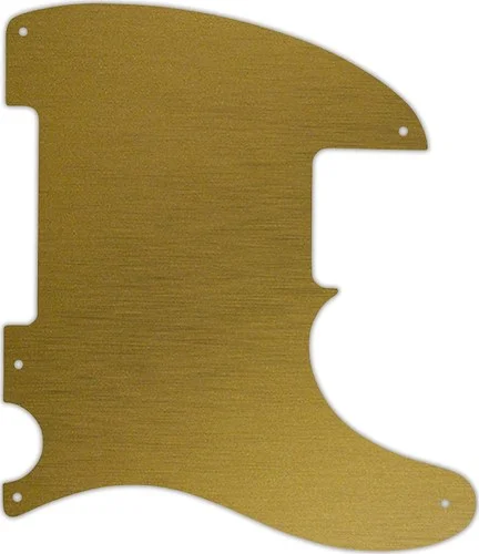 WD Custom Pickguard For Fender Esquire Or Telecaster #14 Simulated Brushed Gold/Black PVC