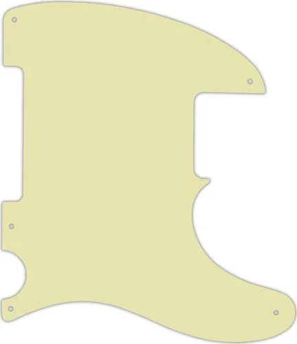 WD Custom Pickguard For Fender Esquire Or Telecaster #34S Mint Green Solid
