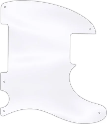 WD Custom Pickguard For Fender Esquire Or Telecaster #45 Clear Acrylic