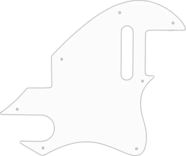 WD Custom Pickguard For Fender F-Hole Telecaster #02 White
