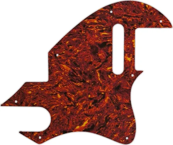 WD Custom Pickguard For Fender F-Hole Telecaster #05P Tortoise Shell/Parchment