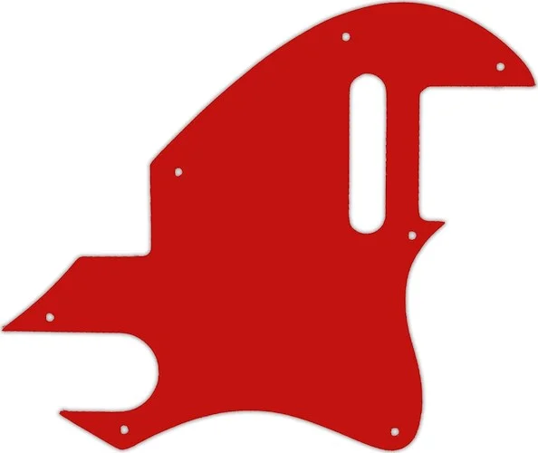 WD Custom Pickguard For Fender F-Hole Telecaster #07 Red/White/Red