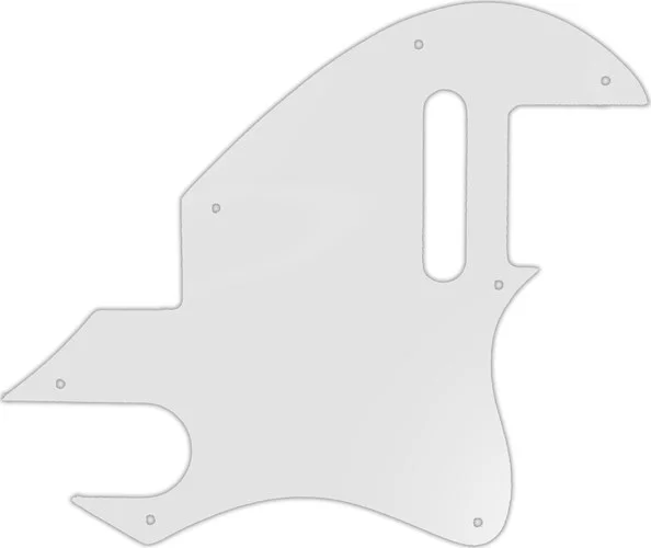 WD Custom Pickguard For Fender F-Hole Telecaster #22 Translucent Milk White