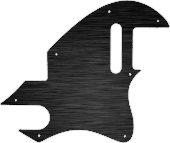 WD Custom Pickguard For Fender F-Hole Telecaster #27 Simulated Black Anodized
