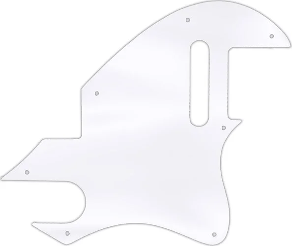 WD Custom Pickguard For Fender F-Hole Telecaster #45 Clear Acrylic