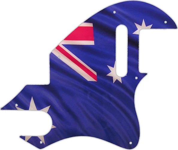 WD Custom Pickguard For Fender F-Hole Telecaster #G13 Aussie Flag Graphic