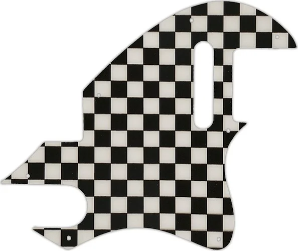 WD Custom Pickguard For Fender F-Hole Telecaster #CK01 Checkerboard Graphic
