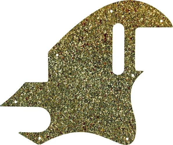 WD Custom Pickguard For Fender F-Hole Telecaster #60GS Gold Sparkle 