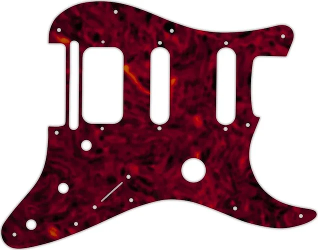 WD Custom Pickguard For Fender Fishman TriplePlay Stratocaster HSS #05T Tortoise Shell Solid (Semi-T
