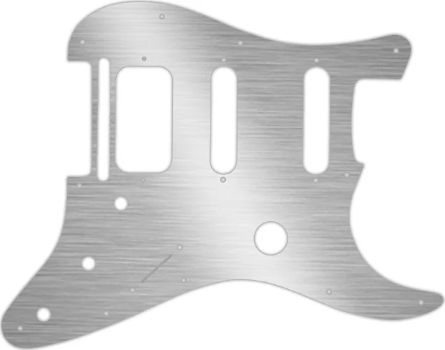 WD Custom Pickguard For Fender Fishman TriplePlay Stratocaster HSS #13 Simulated Brushed Silver/Blac