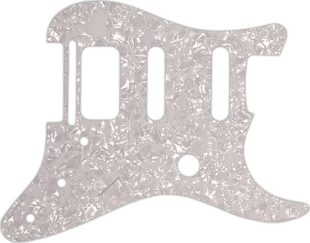 WD Custom Pickguard For Fender Fishman TriplePlay Stratocaster HSS #28 White Pearl/White/Black/White