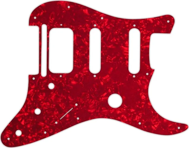 WD Custom Pickguard For Fender Fishman TriplePlay Stratocaster HSS #28R Red Pearl/White/Black/White