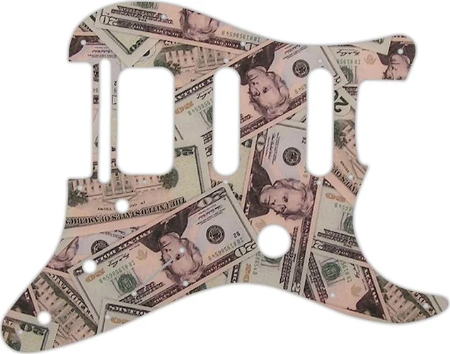 WD Custom Pickguard For Fender Fishman TriplePlay Stratocaster HSS #G16 Money Graphic