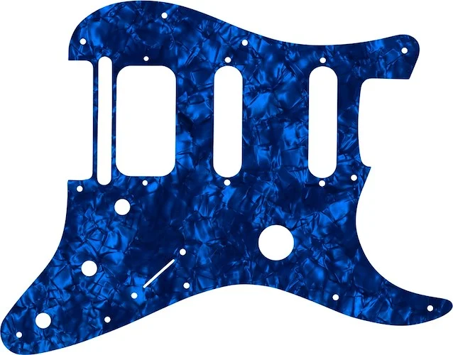 WD Custom Pickguard For Fender Fishman TriplePlay Stratocaster HSS #28DBP Dark Blue Pearl/Black/White/Black