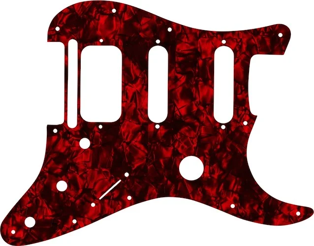 WD Custom Pickguard For Fender Fishman TriplePlay Stratocaster HSS #28DRP Dark Red Pearl/Black/White/Black