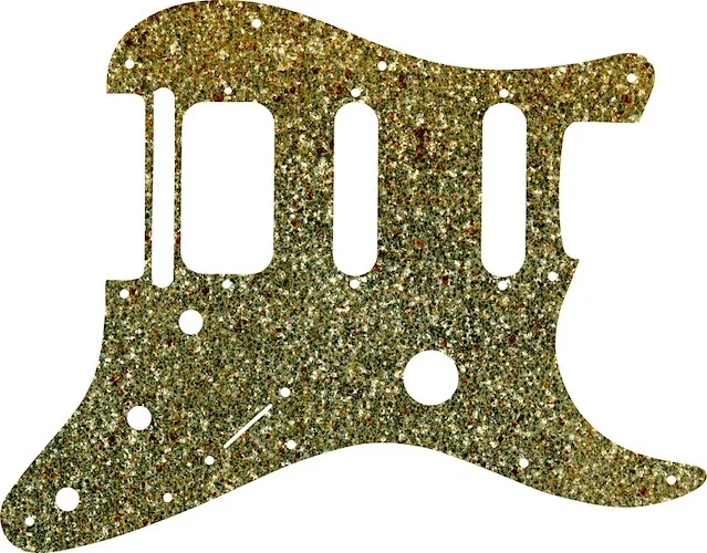 WD Custom Pickguard For Fender Fishman TriplePlay Stratocaster HSS #60GS Gold Sparkle 