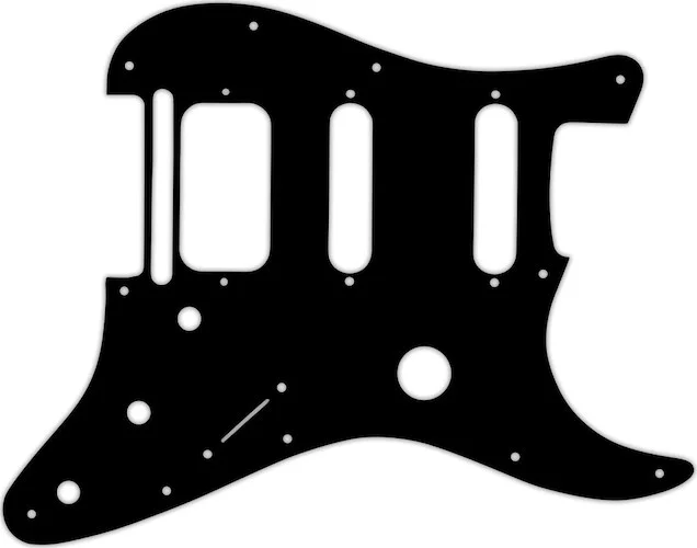 WD Custom Pickguard For Fender Fishman TriplePlay Stratocaster HSS #03O Black/Orange/Black