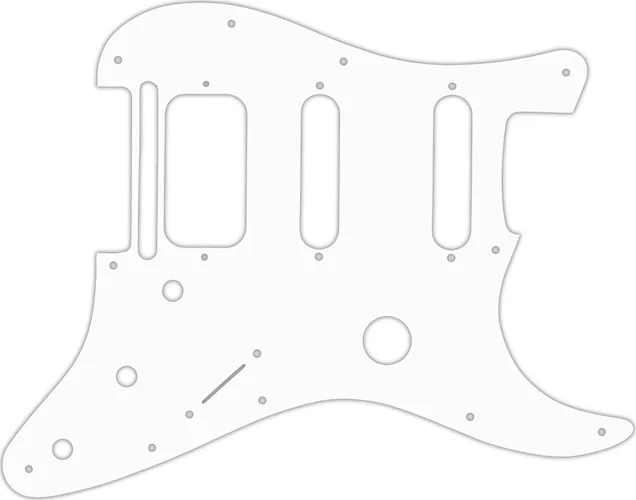 WD Custom Pickguard For Fender Fishman TriplePlay Stratocaster HSS #04R White/Red/White