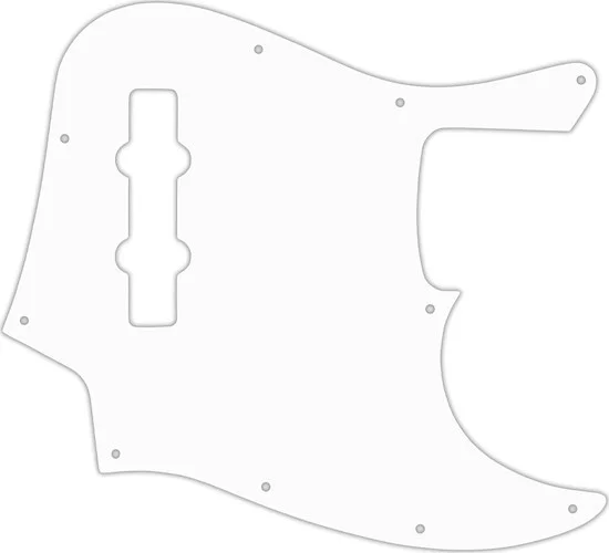 WD Custom Pickguard For Fender Highway One Jazz Bass #04 White/Black/White