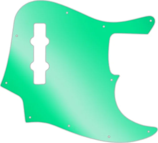 WD Custom Pickguard For Fender Highway One Jazz Bass #10GR Green Mirror