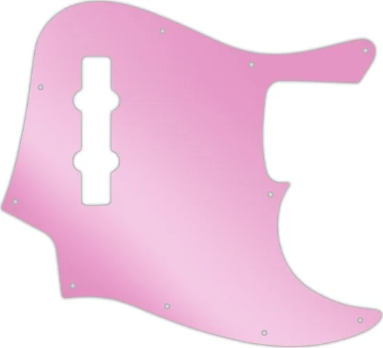 WD Custom Pickguard For Fender Highway One Jazz Bass #10P Pink Mirror