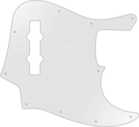 WD Custom Pickguard For Fender Highway One Jazz Bass #22 Translucent Milk White