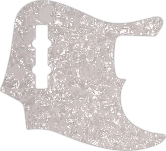 WD Custom Pickguard For Fender Highway One Jazz Bass #28 White Pearl/White/Black/White