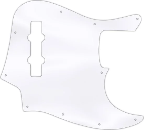 WD Custom Pickguard For Fender Highway One Jazz Bass #45 Clear Acrylic