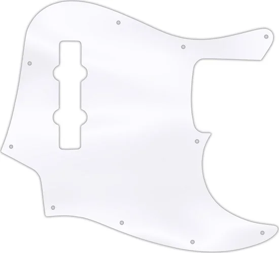 WD Custom Pickguard For Fender Highway One Jazz Bass #45T Clear Acrylic Thin