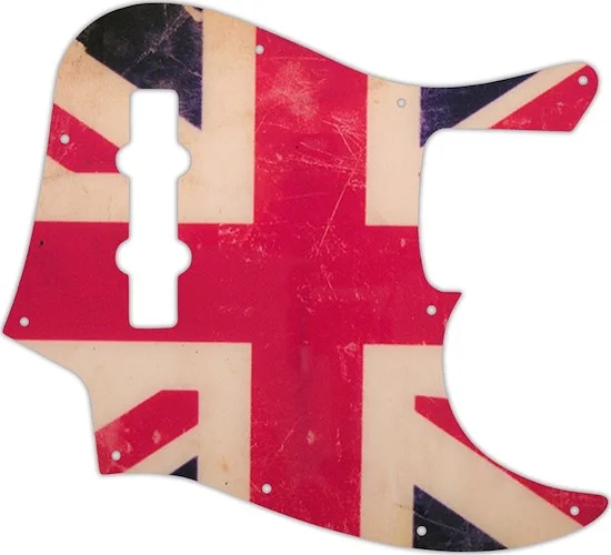 WD Custom Pickguard For Fender Highway One Jazz Bass #G04 British Flag Relic Graphic
