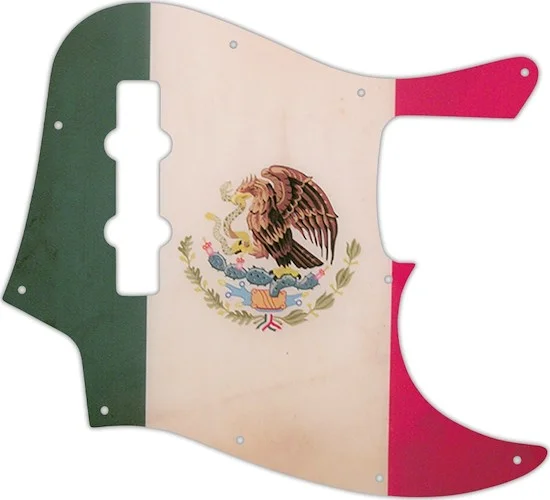 WD Custom Pickguard For Fender Highway One Jazz Bass #G12 Mexican Flag Graphic