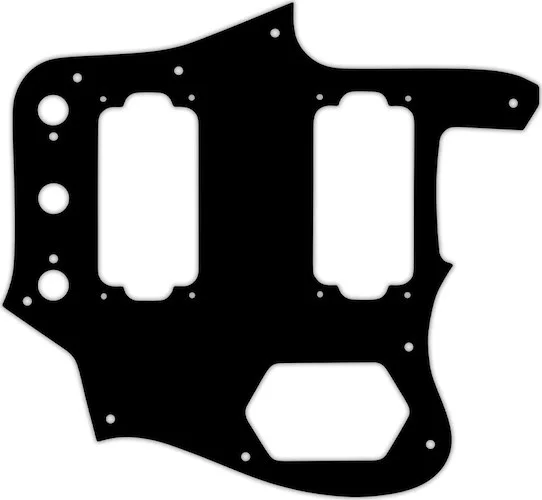 WD Custom Pickguard For Fender Jaguar Special Edition HH #03P Black/Parchment/Black