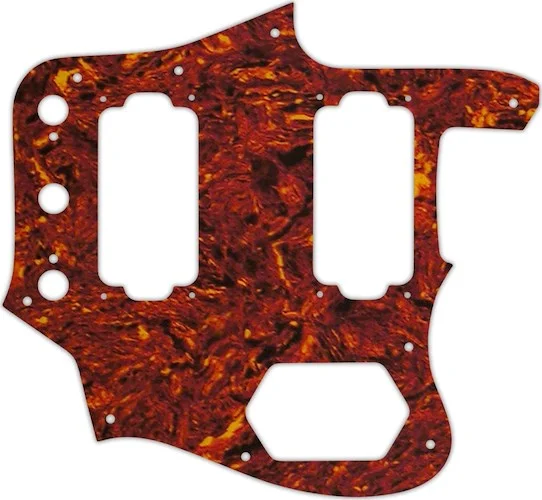 WD Custom Pickguard For Fender Jaguar Special Edition HH #05P Tortoise Shell/Parchment