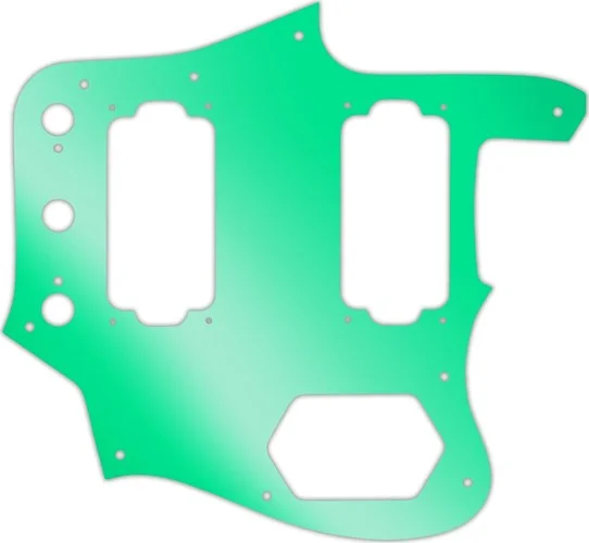 WD Custom Pickguard For Fender Jaguar Special Edition HH #10GR Green Mirror