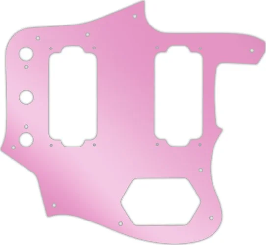 WD Custom Pickguard For Fender Jaguar Special Edition HH #10P Pink Mirror