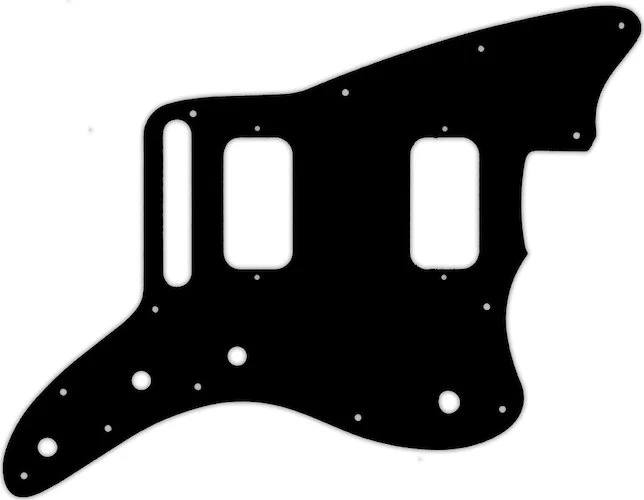 WD Custom Pickguard For Fender Jazzmaster HH #01 Black