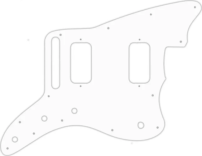 WD Custom Pickguard For Fender Jazzmaster HH #04R White/Red/White